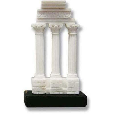 Column Of Vespasiano 5in. High - Carrara Marble Indoor/Outdoor Statue -  - 220998