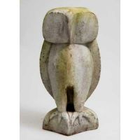 Contemporary Owl Large 23in. - Fiber Stone Resin - Outdoor Statue