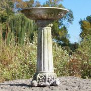 Corinthian Birdbath - Fiber Stone Resin - Indoor/Outdoor Garden Statue
