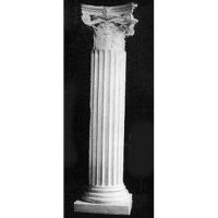 Corinthian Riser Stand Pedestal Statue Base - Fiberglass - Statue