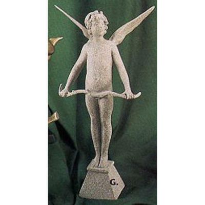 Cupid Vici w/Bow Large 24in. - Fiberglass Resin - Outdoor Statue -  - F379