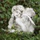 Cupid w/Quiver 12in. Fiberglass Resin Indoor/Outdoor Garden Statue -  - F68495