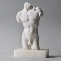 David Torso 9in. High - Carrara Marble Indoor Statue