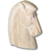 Deco Horse Head No Base - Fiber Stone Resin - Indoor/Outdoor Statue