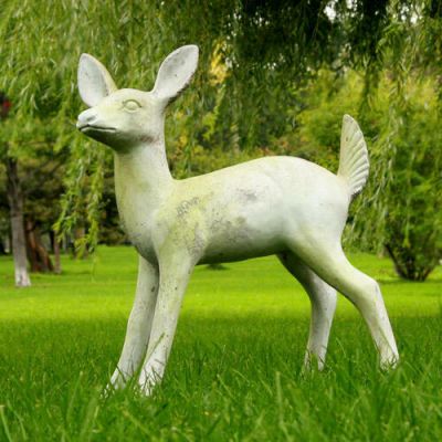 Deer Fawn Fiber Stone Resin Indoor/Outdoor Garden Statue/Sculpture -  - FS8644