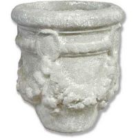 Della Robbia Planter/Vase 5in. - Fiber Stone Resin - Outdoor Statue