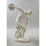 Discus Thrower 68in. - Carrara Marble Indoor Statue