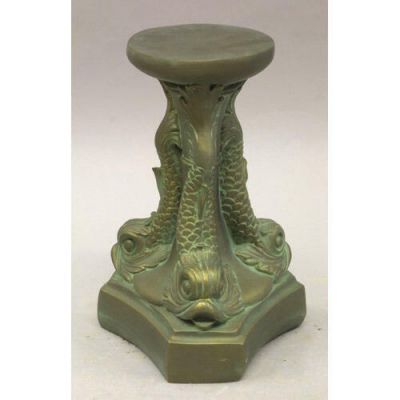 Dolphin Riser Stand Pedestal Statue Base 16in. - Fiberglass - Statue -  - F208