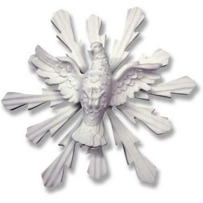 Dove Of Peace 14in. - Carrara Marble Indoor/Outdoor Garden Statue -  - 101249