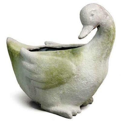 Duck Planter Fiber Stone Resin Indoor/Outdoor Garden Statue/Sculpture -  - FS8701