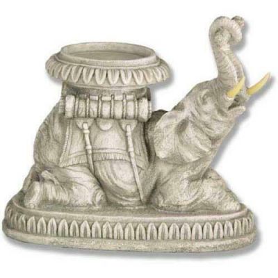 Elephant Candleholder 8in. - Fiberglass - Indoor/Outdoor Statue -  - F7288-48A
