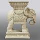 Elephant Indian Riser Stand Pedestal Statue Base 18in. - Fiberglass -  - F7642