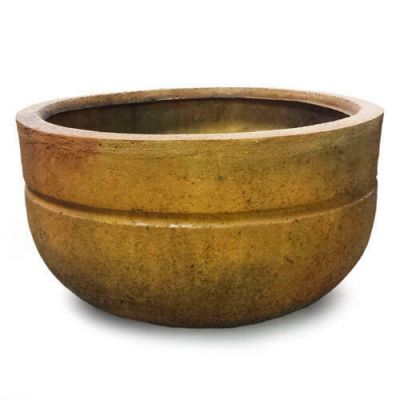 Endale Pot Large. 12.5in. Fiber Stone Resin Indoor/Outdoor Statue -  - FS62046A
