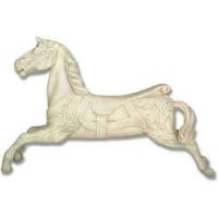 English Carousel Horse 28in. Fiberglass Resin Indoor/Outdoor Statue