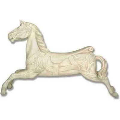 English Carousel Horse 28in. Fiberglass Resin Indoor/Outdoor Statue -  - F7156