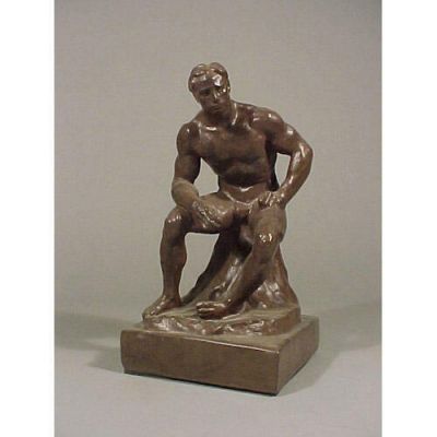 Athlete By Rodin 12.5in. - Fiberglass - Indoor/Outdoor Statue -  - F6673