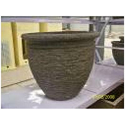 Faraday Pot Medium 13in. B - Fiber Stone Resin - Indoor/Outdoor Statue -  - FS62038B