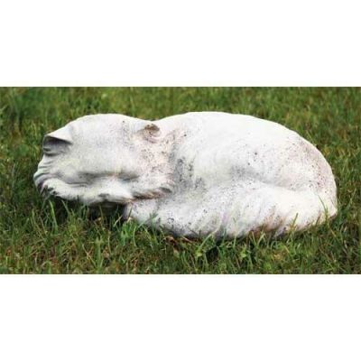 Fat Cat 11in. Wide - Fiber Stone Resin - Indoor/Outdoor Garden Statue -  - FS8313