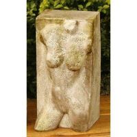 Female From Block 30.5in. Fiber Stone Resin Indoor/Outdoor Statue