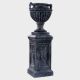 Fluted And Beaded Urn 18in. Fiberglass Indoor/Outdoor Statue -  - F34095