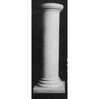 Flutless Column 39 In. High Fiberglass - Indoor/Outdoor Statue
