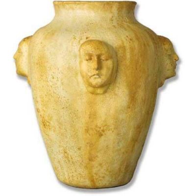 Four Face Pot 21in. High - Fiber Stone Resin - Indoor/Outdoor Statue -  - FS7763