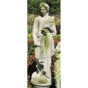 Four Seasons Fall 49in. Fiber Stone Resin Indoor/Outdoor Garden Statue