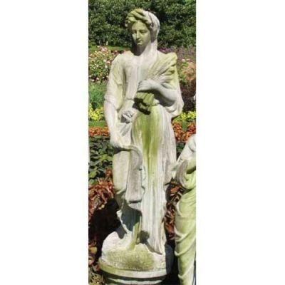 Four Seasons Fall 49in. Fiber Stone Resin Indoor/Outdoor Garden Statue -  - FSDS34