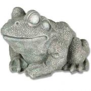 Frog Large 10in. - Fiberglass Resin - Indoor/Outdoor Statue/Sculpture