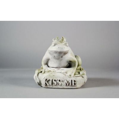 Frog Prince 6.5in. High - Fiber Stone Resin - Indoor/Outdoor Statue -  - FS59773
