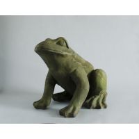 Fuogo Frog Fiber Stone Resin Indoor/Outdoor Garden Statue/Sculpture