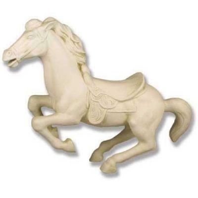 Galloping Hobby Horse 41in. Wide - Fiberglass Resin - Outdoor Statue -  - F8063