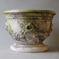 Garland And Ring Bowl - Fiber Stone Resin - Indoor/Outdoor Statue