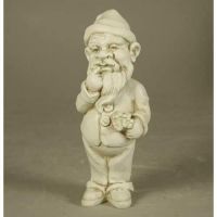 Gnome Thinker 12in. - Fiberglass - Indoor/Outdoor Garden Statue