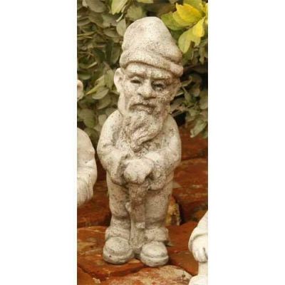 Gnome Traveler 12in. Fiber Stone Resin Indoor/Outdoor Garden Statue -  - FS8076