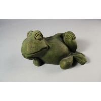 Gossip Frog 6.5in. - Fiber Stone Resin - Indoor/Outdoor Garden Statue