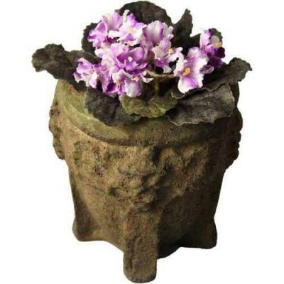 Grape Pot 7 Inch Fiber Stone Resin Indoor/Outdoor Statue/Sculpture -  - FS072