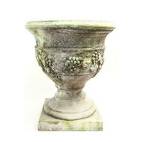 Grapevine Urn - Fiber Stone Resin - Indoor/Outdoor Statue/Sculpture