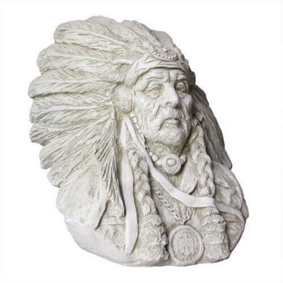 Great Indian Chief - Fiberglass - Indoor/Outdoor Garden Statue -  - F74770