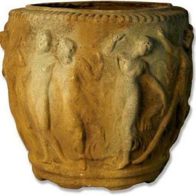 Grecian Pot 19in. (Destefano) - Fiber Stone Resin - Outdoor Statue -  - FS7959