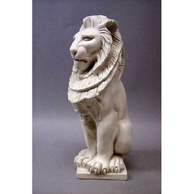 Guardian Lion 13 In. Fiberglass - Indoor/Outdoor Garden Statue -  - T39266