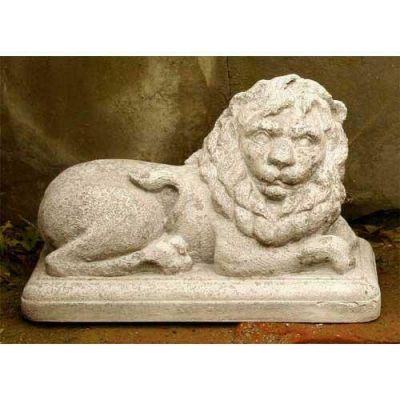 Hallie Lion Right 7.5in. - Fiber Stone Resin - Indoor/Outdoor Statue -  - FS8194R