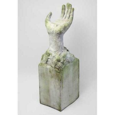 Hand Out Of Stone 45in. - Fiber Stone Resin - Indoor/Outdoor Statue -  - FS8547