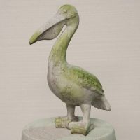 Harbor Pelican Fiber Stone Resin Indoor/Outdoor Statue/Sculpture