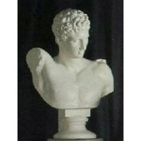 Hermes Bust Medium 19in. High - Fiberglass - Outdoor Statue