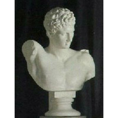 Hermes Bust Medium 19in. High - Fiberglass - Outdoor Statue -  - T157