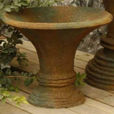 Horn Planter 16in. - Fiber Stone Resin - Indoor/Outdoor Garden Statue -  - FS8127