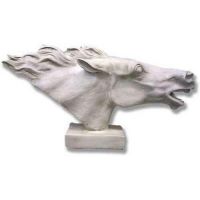 Horse Head (Against The Wind) - Fiberglass Resin - Outdoor Statue