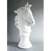 Horse Head Dramatic 39in. High - Fiberglass Resin - Outdoor Statue