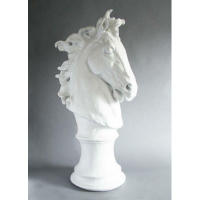 Horse Head Dramatic 39in. High - Fiberglass Resin - Outdoor Statue -  - FHH172